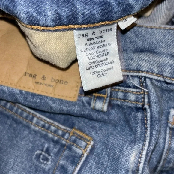 Rag & Bone Mia Highrise Vintage dixie style distressed denim jeans shorts - Picture 5 of 12